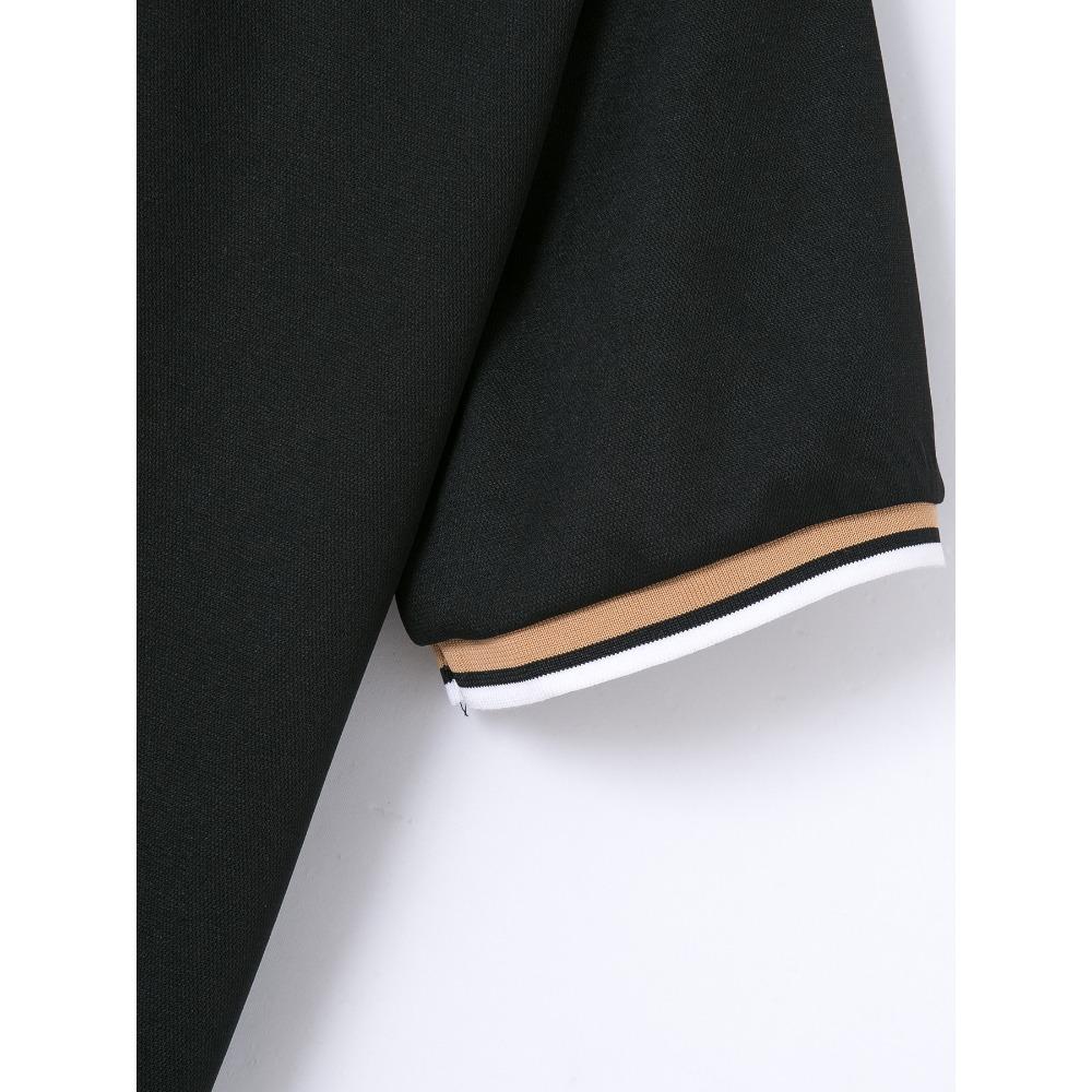 Men's Summer Casual Sports Solid Color Short Sleeved Polo Shirt