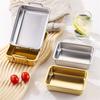 Practical Rectangular Cake Tins Efficient Stainless Steel Oven Tray For Roasting Baking Healthy And Rusts Resistant