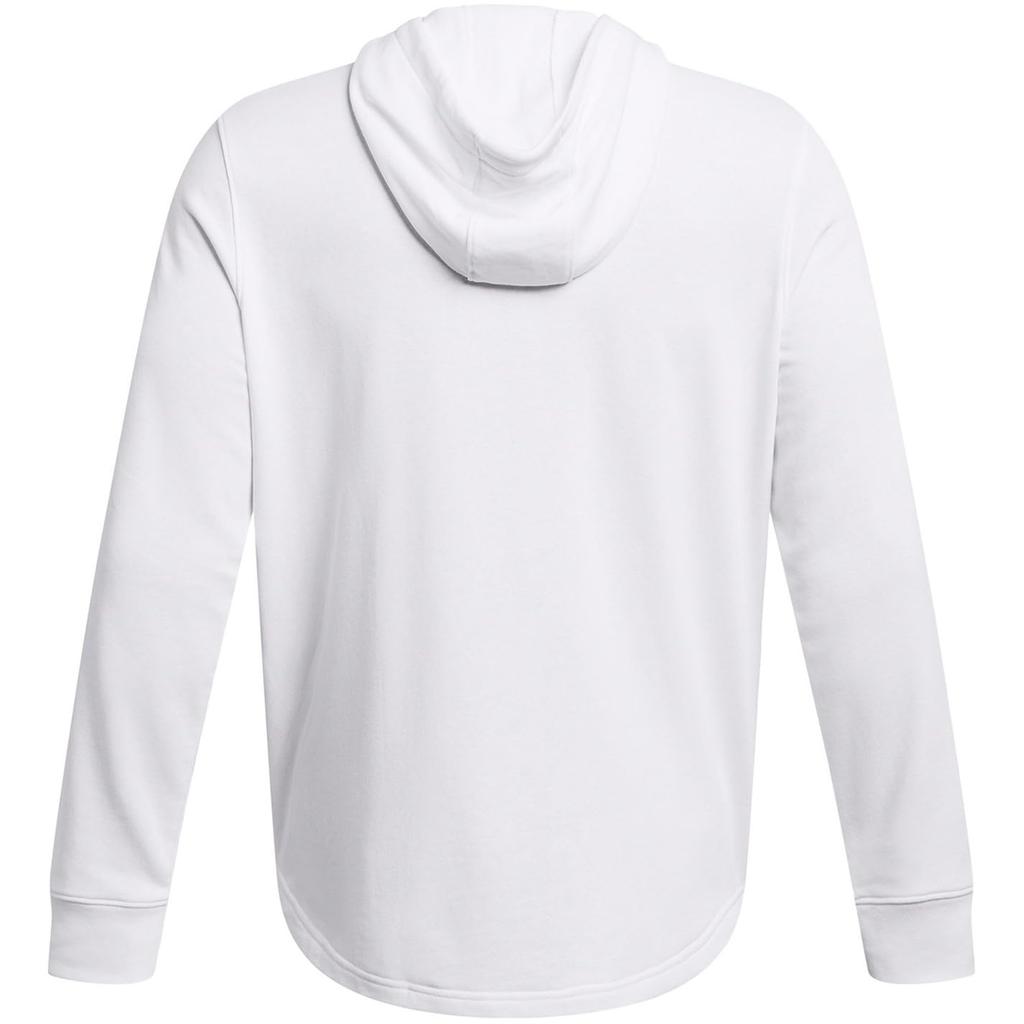 Under Armour Rival Terry Graphic Hoodie 1386047 100 (White/L/Men's)