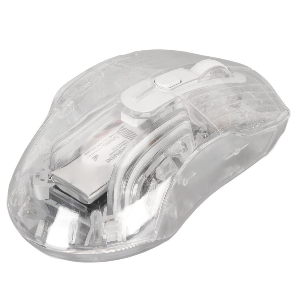 Gaming Mouse 2.4G Wireless   Wired USB Transparent 3 Mode 5   DPI Quiet RGB Game Mouse for PC Tablet
