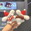 Cartoon Animal Christmas Dog Pendant Cute Plush Puppy Keychain  Christmas Decorations