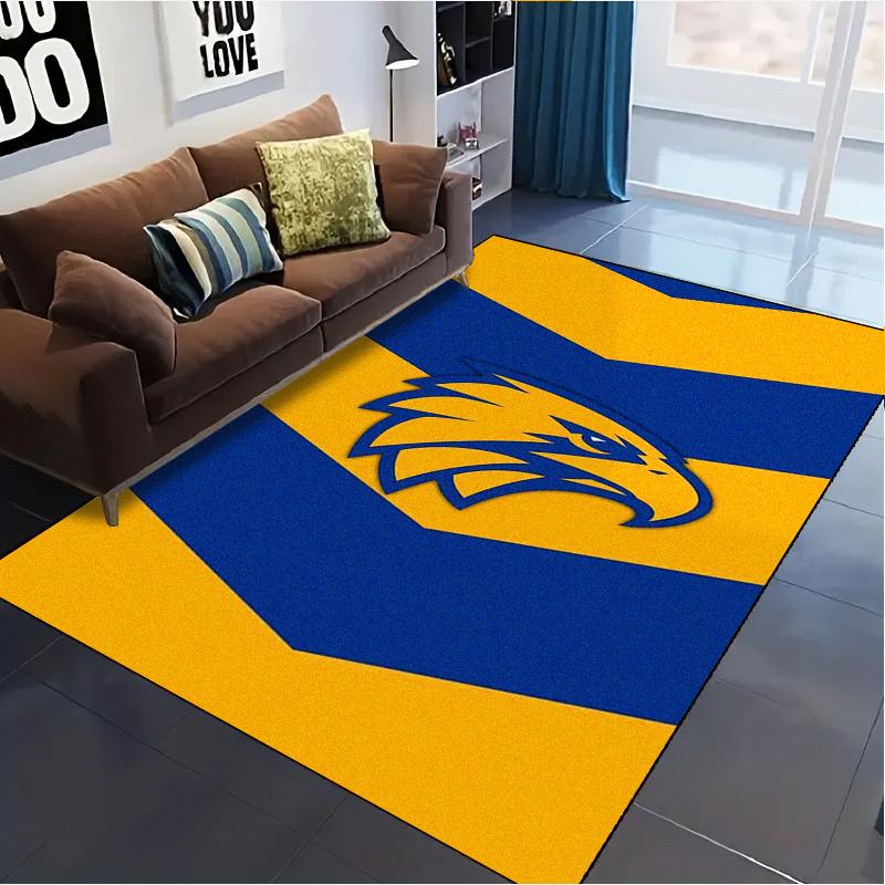 West Coast Eagles Teppich für Wohnzimmer Schlafzimmer Zuhause Sofadekoration, Kinderspiel Rutschfeste Bodenmatte