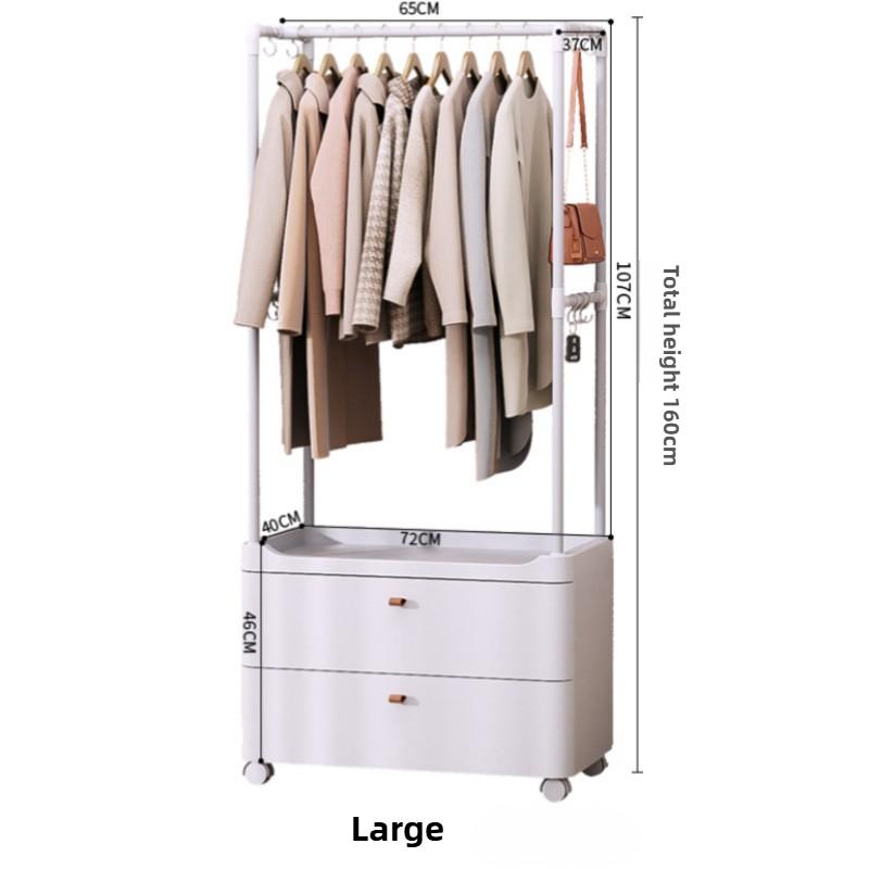 Household bedroom bag hanger clothes rack corner multi-functional clothes hanger floor hanger storage cabinet