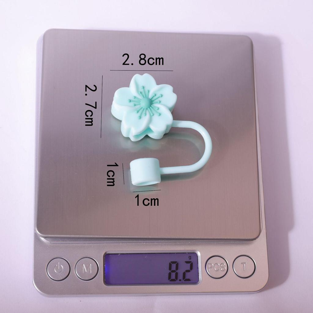 10mm Thick Cartoon Begonia Flower Straw Cap Dust Cover