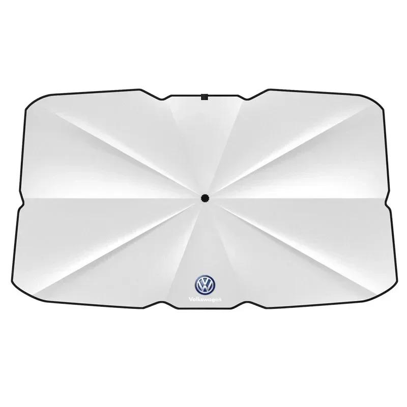 

2025 Hot B5 VW For Volkswagen Car Heat Insulation Foldable Sun Umbrella Windshield UV Protection Sunshade For Volkswagen Tharu R