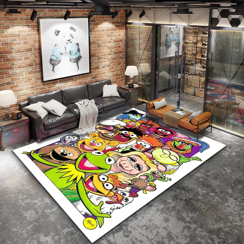 Muppets Carpet Rug for Living Room Bedroom Home Sofa Decoration,Kids play Nonslip Floor Mat