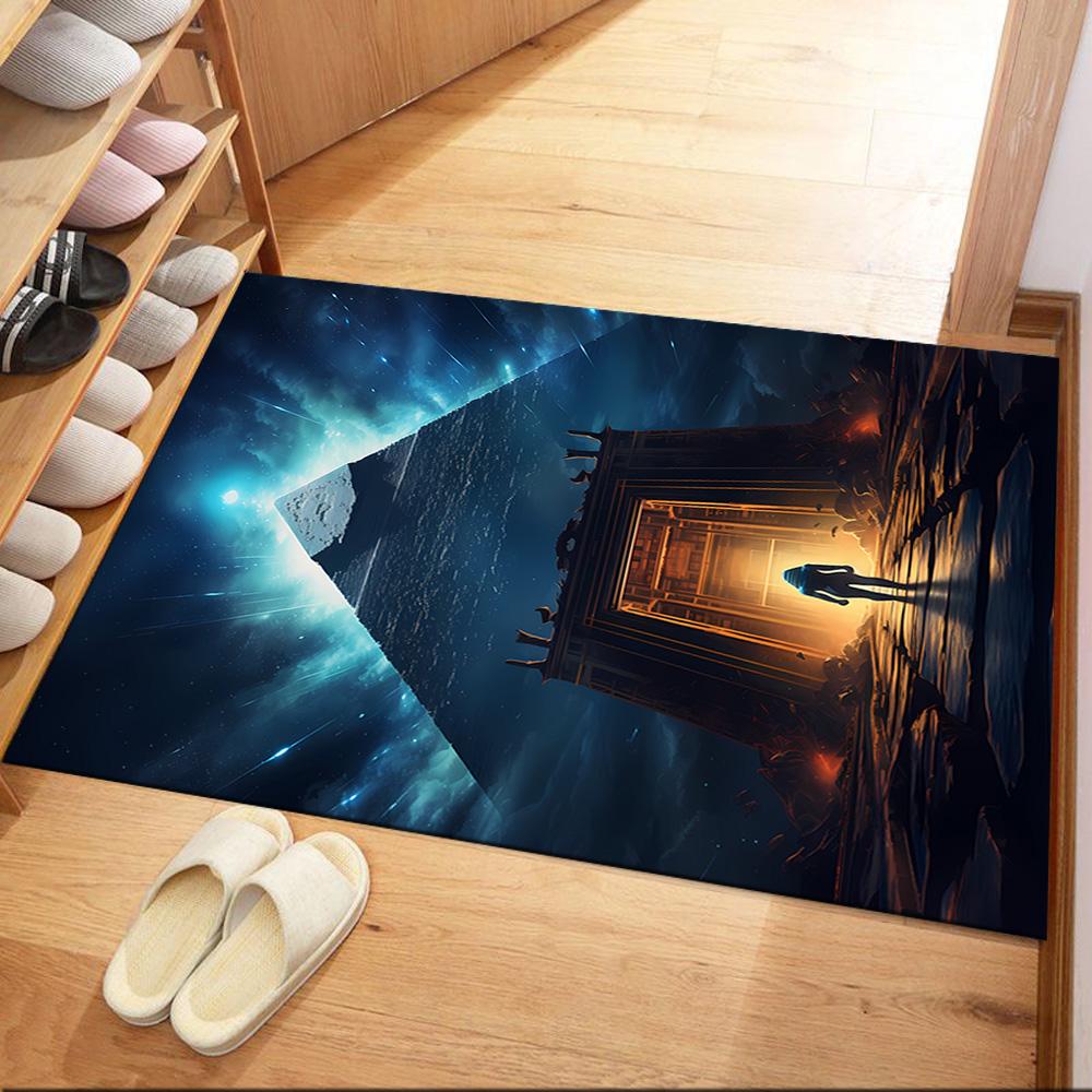 

Egyptian Hieroglyphic Design Floor Mats for Living Room, Bedroom and Room Decoration Are Suitable for Gifts. 40cmx60cm