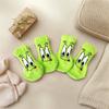 4lots Antiskid Dog Paw Protectors Warm Dog Socks Small Cat Knitted Warm Socks for Indoor and Outdoor Use