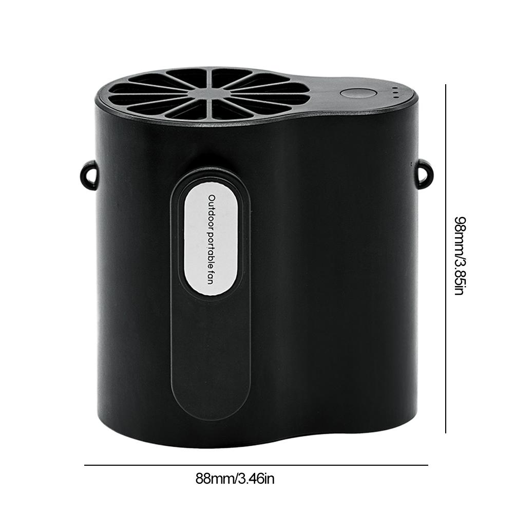 Hanging Neck Waist Fan Mini Portable Rechargeable Fan Type C Rechargeable Body Fan with Night Light For Outdoor Camping Climbing