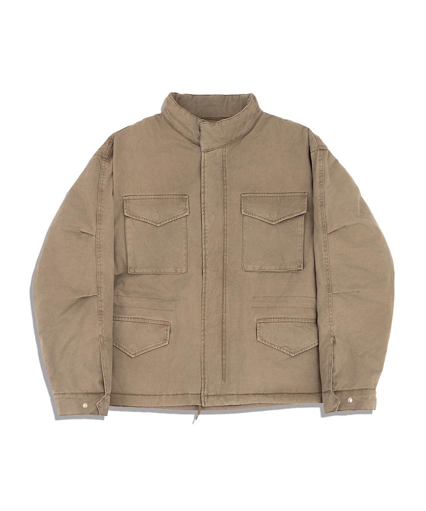 Underoff Vintage Washed Padded M65 Field Jacket Light Khaki