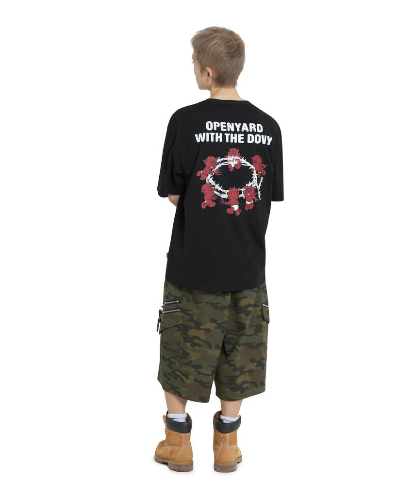 Opeunyadeu(Owai) Barbed Logo Dovy Tee - Black