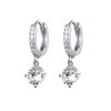 CRMYA Vintage Piercing Ear CZ Zircon Cross Earring Gold Silver Filled Drop Earrings For Women Hoop Earings Jewelry Wholesale