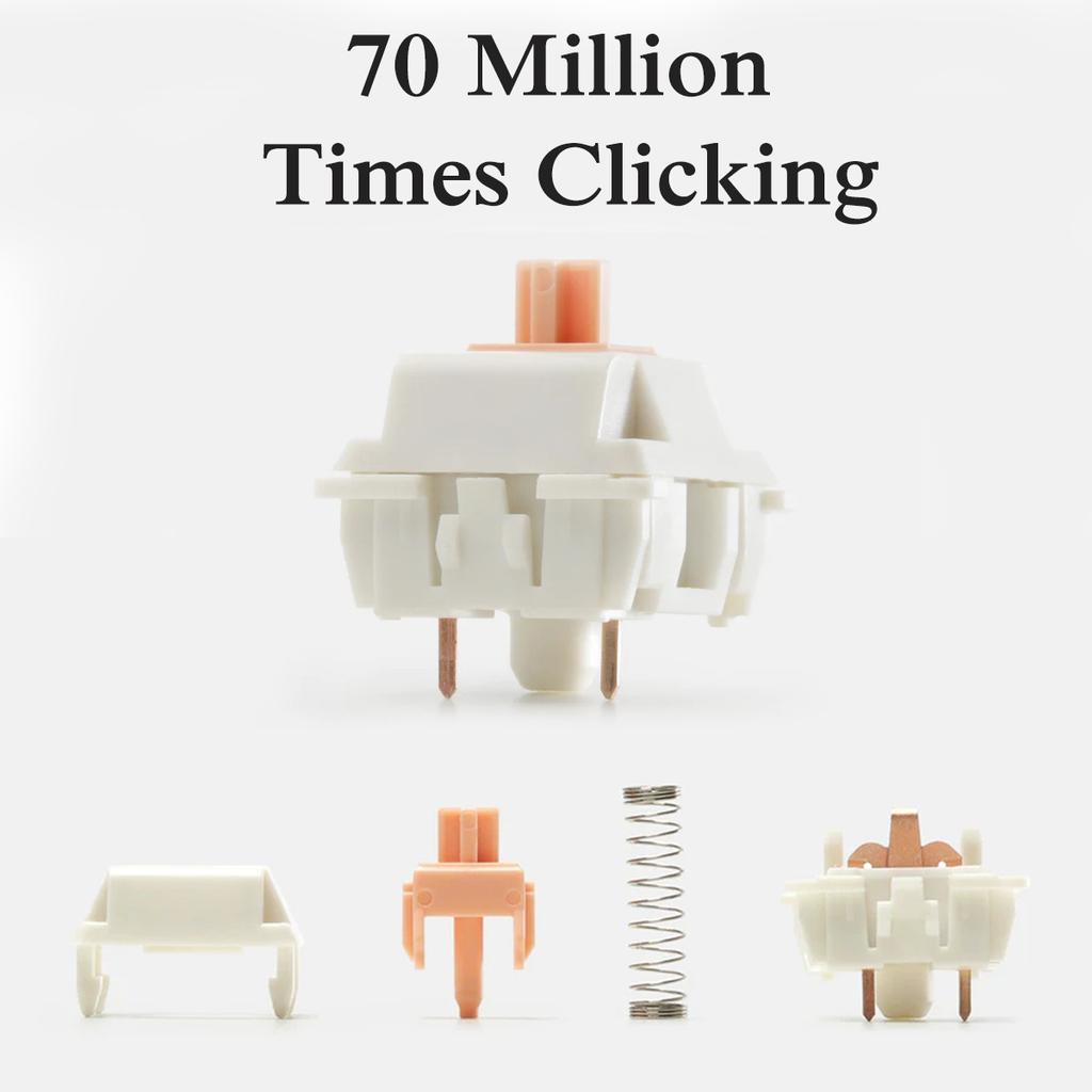 108 Tasten Mechanischer Schalter Tastatur Schaftkörper DIY Ersatz Schaftkörper Tastatur Zubehör Paragraph Schalter Auslösedruck