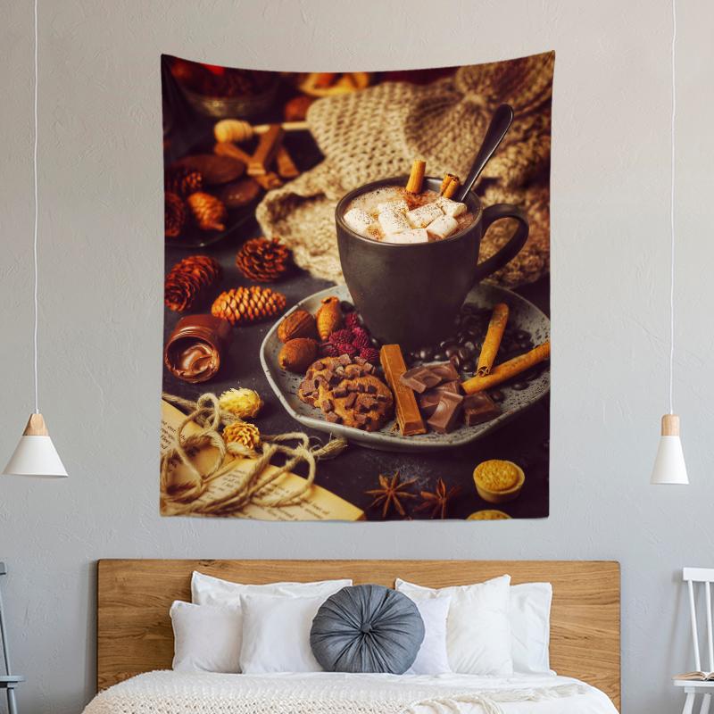 Christmas Tree Decoration Printed Pattern Tapestry Home Living Room Bedroom Wall Decoration Background Cloth Tapestry 230x180cm