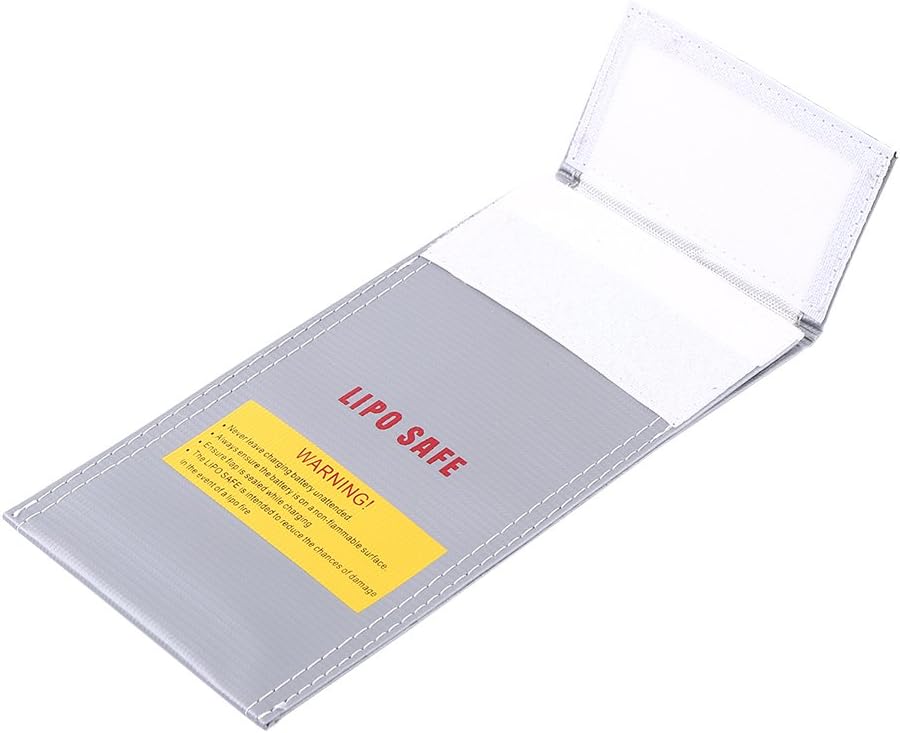 RC Battery Safety Bag – Fireproof and Explosion-Proof Lipo Charging Sack – Protective Storage Pouch 100x200mm
