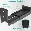 Universal Metal Speaker Wall Mount Bracket Anti Vibration Silicone Pad Easy Setup Stable for Bluetooth-compatible Sound Systems