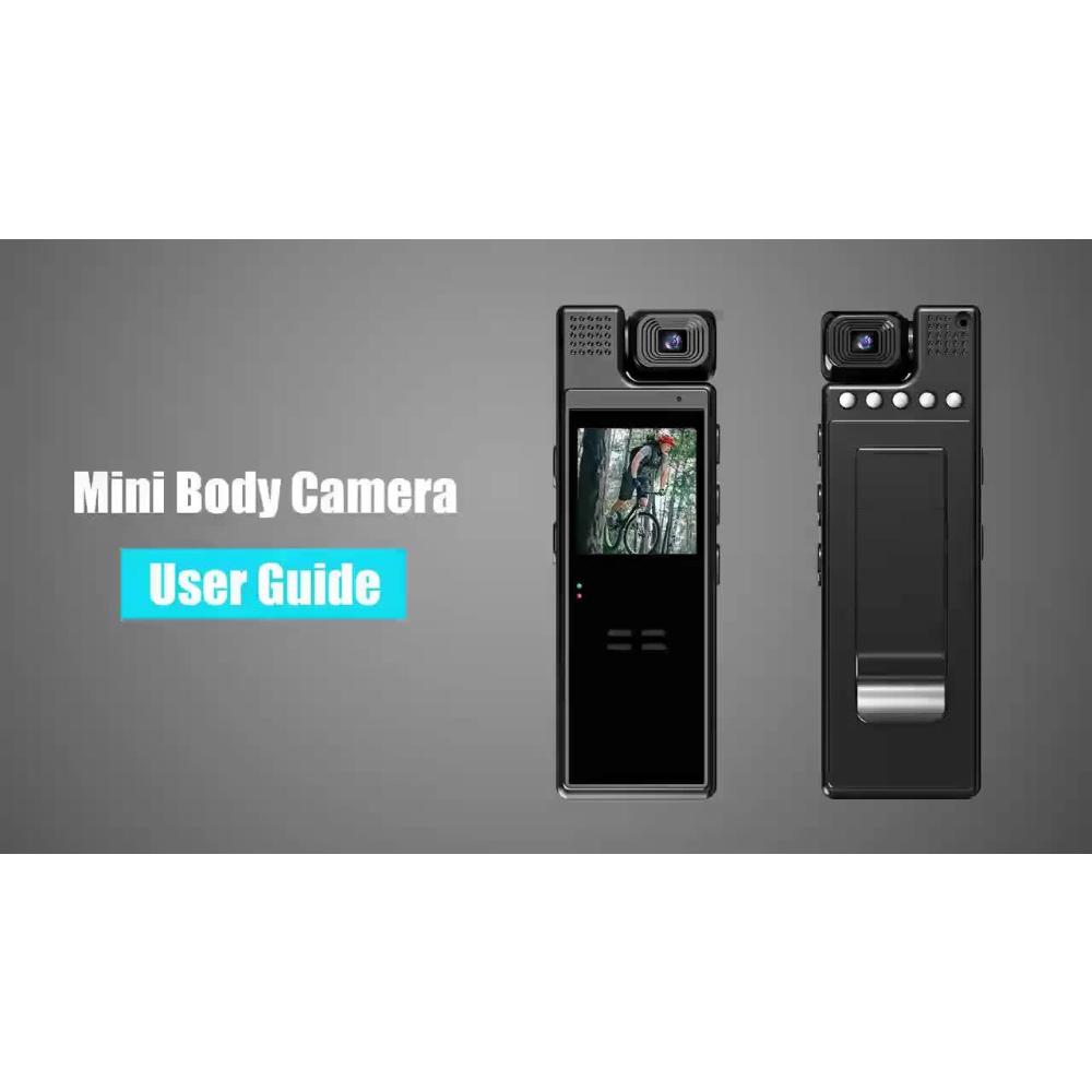 Smart Recorder - 1080P high definition body camera, rotatable lens, handheld pocket camera, gift (SD card not included)