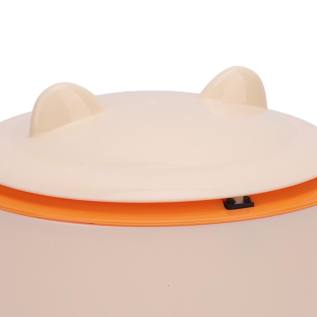 Cat Litter Trash Can with Press Type Lid Enclosed Design Compact Multipurpose Cat Waste Trash Can Fo