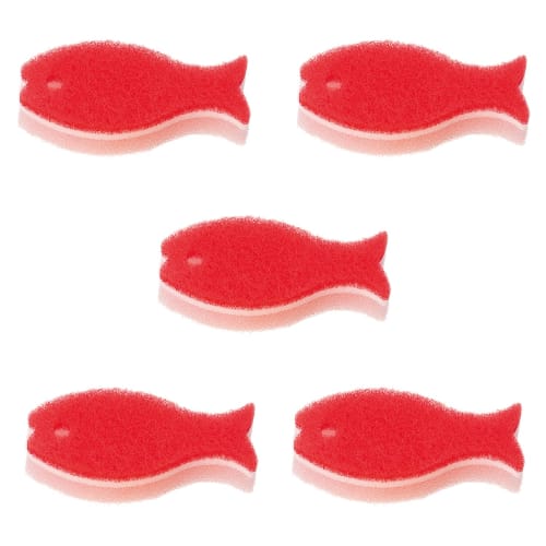 Marna Fish Sponge Set of 5 (Red) for R450R