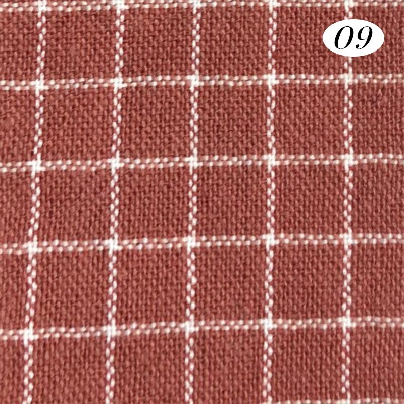 100x140cm Cotton Yarn Dyed Fabric Soft Breathable Wash Cloth Plaid Fabric For Diy Sewing Dress Bedding Home Textile Material