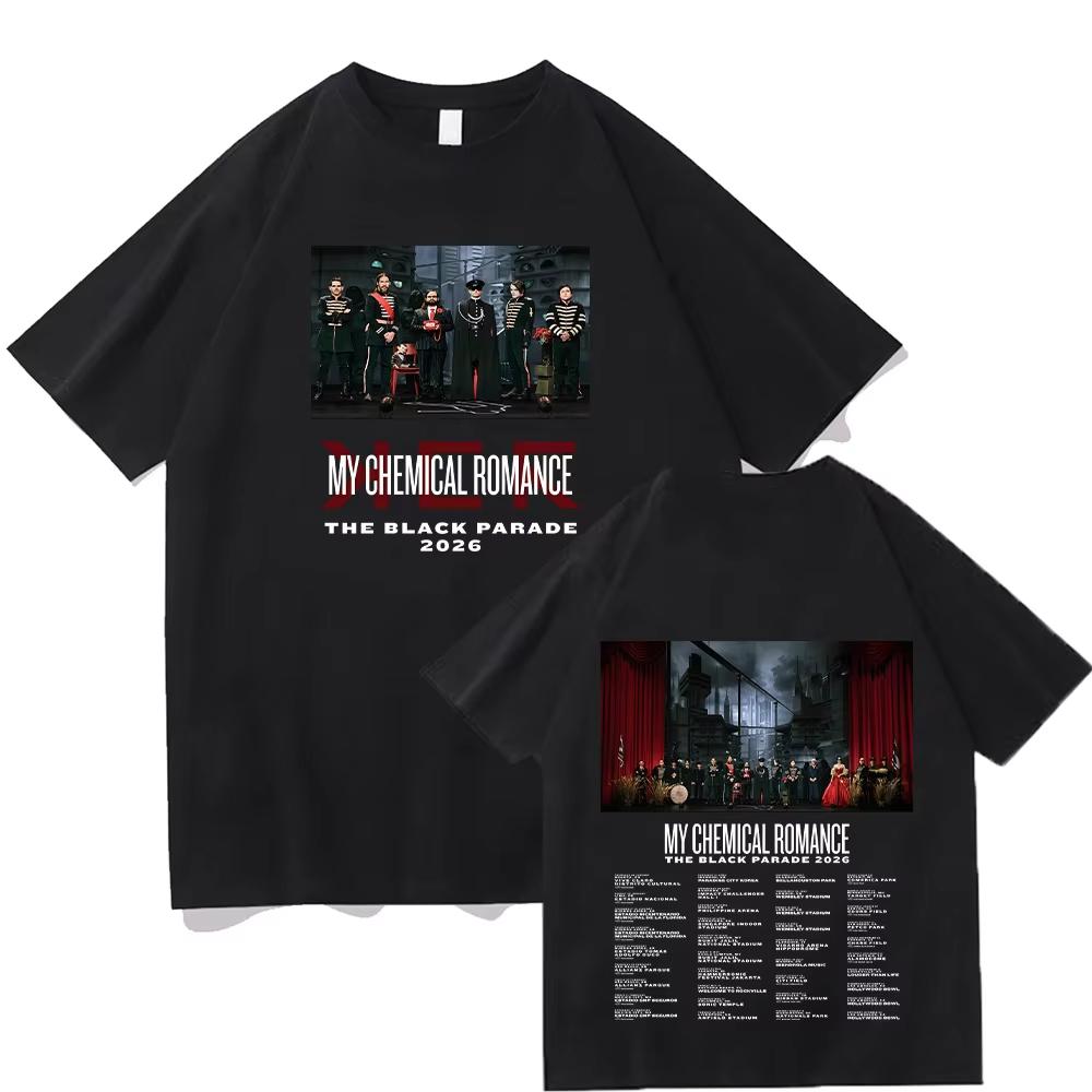 

My Chemical Romance The Black Parade 2026 Tour T Shirts Women Fashion Cotton T-shirts Cool Hip Hop Men Tshirt Casual Summer T... S разноцветный