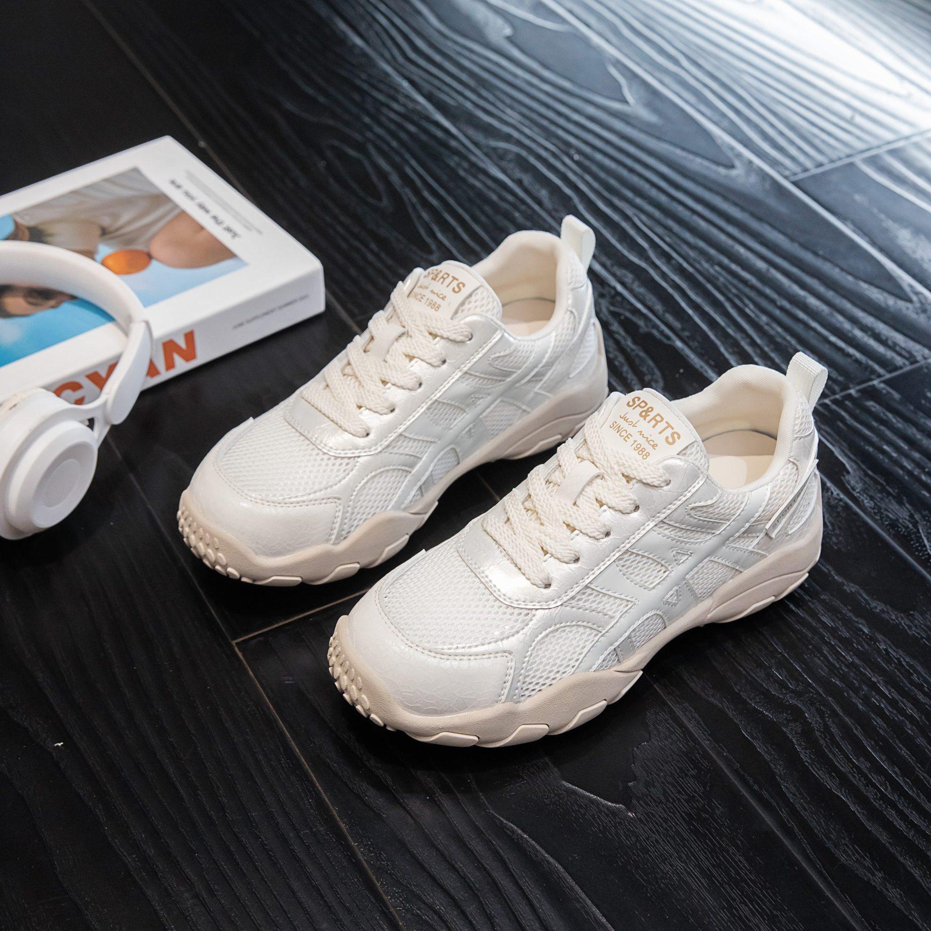 

European Station Dad Shoes Women s 2025 Summer New Women s Shoes Mesh Breathable Casual Comfortable Increase Casual Women 35