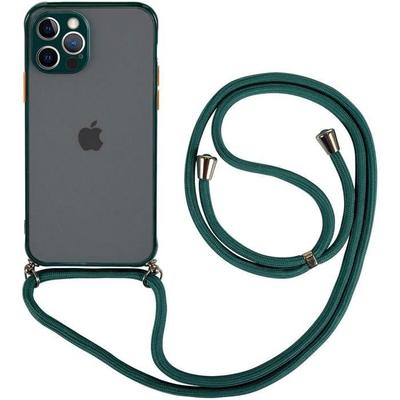 Ochranný kryt - PROSHOP - pro iPhone 12 Pro - Pevný - Matná barva - Půlnoční zelená