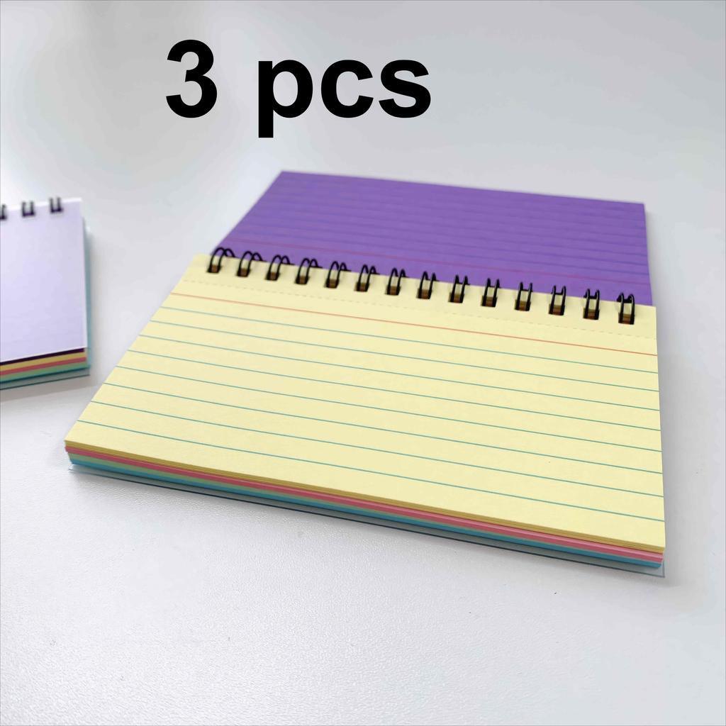 1/2/3 Small Color Spiral Notebooks, Compact Notebooks Suitable for Home/office/school, Stationery and Notepad, Work