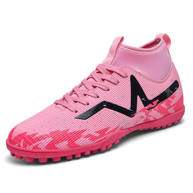 Football Shoes Men's Autumn High Top Spikes Broken Nails Student Children Boys Professional Training 2025
