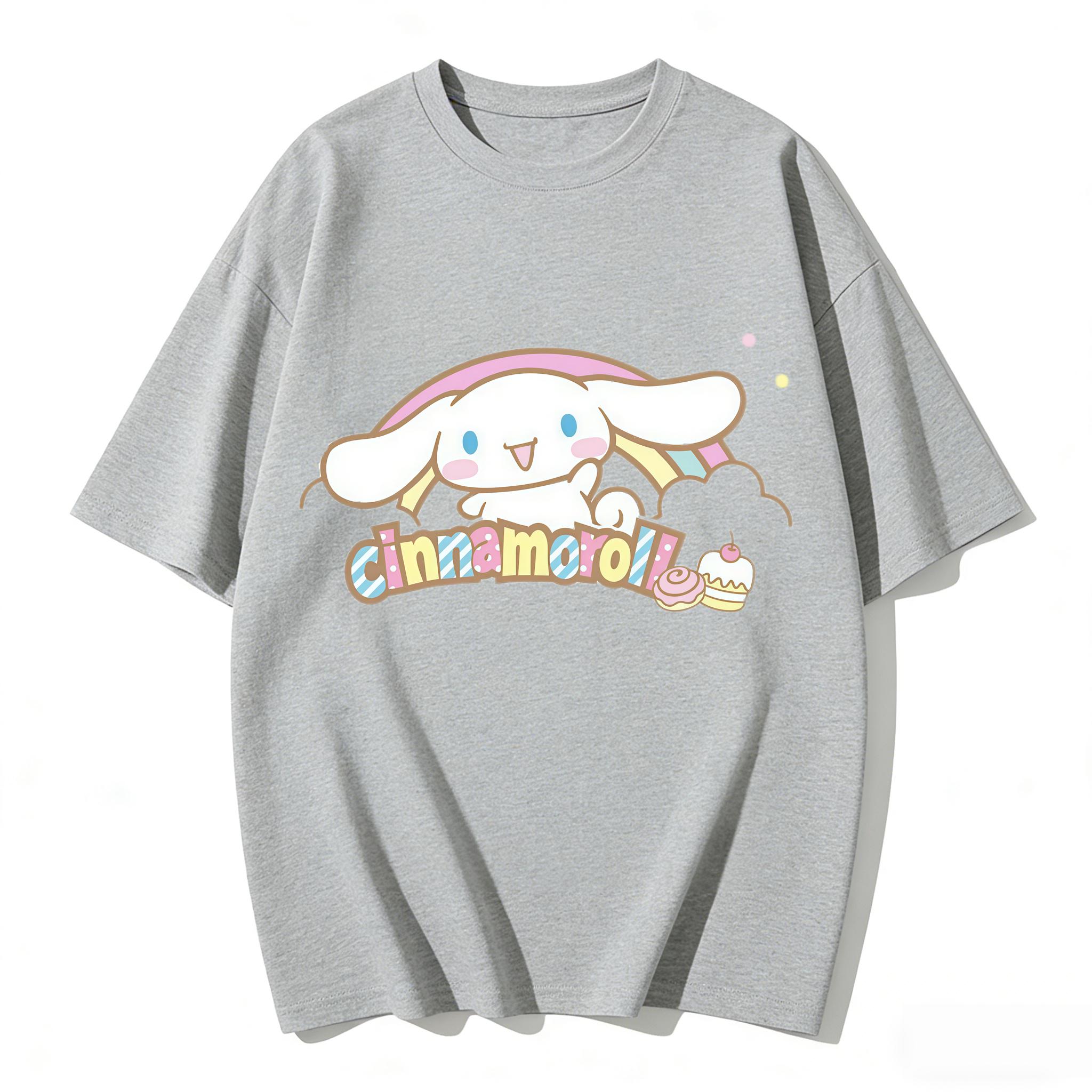 

2026 Pochacco Tee soft cotton short sleeve crew neck cute print lightweight summer top for Women daily casual wear 3XL
