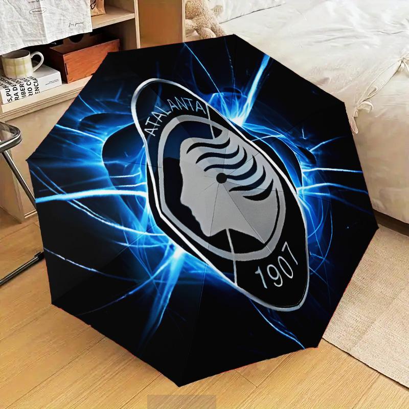 Atlanta Fc Emblem Design Automatic Folding Umbrella - 8-Rib Travel Umbrella with Auto Open/Close & Portable Gifts for holidays or birthdays