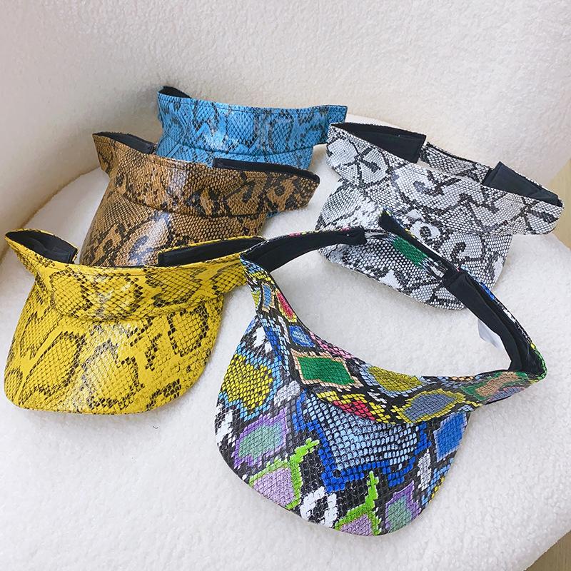 Leopard Print Cap Men'S And Women'S Empty Top Baseball Cap  Casual Outdoor Visor