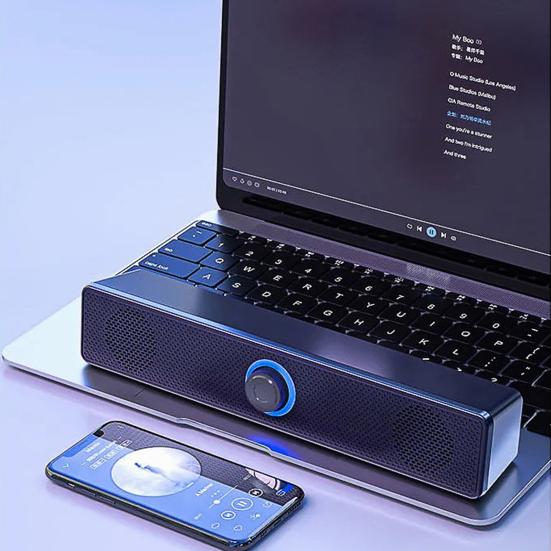 Bluetooth-compatible 5.0 Speaker Universal Stereo Surround Wired Computer Soundbar Subwoofer for PC