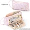 Astuccio Angoo a Righe Semplici Porta Penne Borsa con Apertura Frontale Manico Laterale Pochette Organizer per Cancelleria Scuola