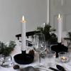 Christmas Window Candles 6X Flickering Candle Stick With Remote Timer 6.5 Inch Realistic Flickering Warm Light Candle