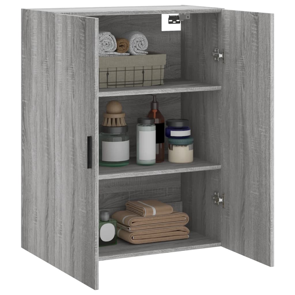 Wall Cabinet Gray Sonoma 69.5 x 34 x 90 cm