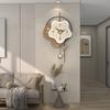 Wall Clock Living Room High-end Sense Creative Cream Wind Simple Wall-mounted Dining Room Fashion Silent Flower Decoration Clock