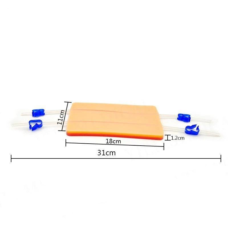 1Set Simulation Human Skin Tear Resistant Portable Suture Training Model Venipuncture Injection Practice Pad For Students Nurses