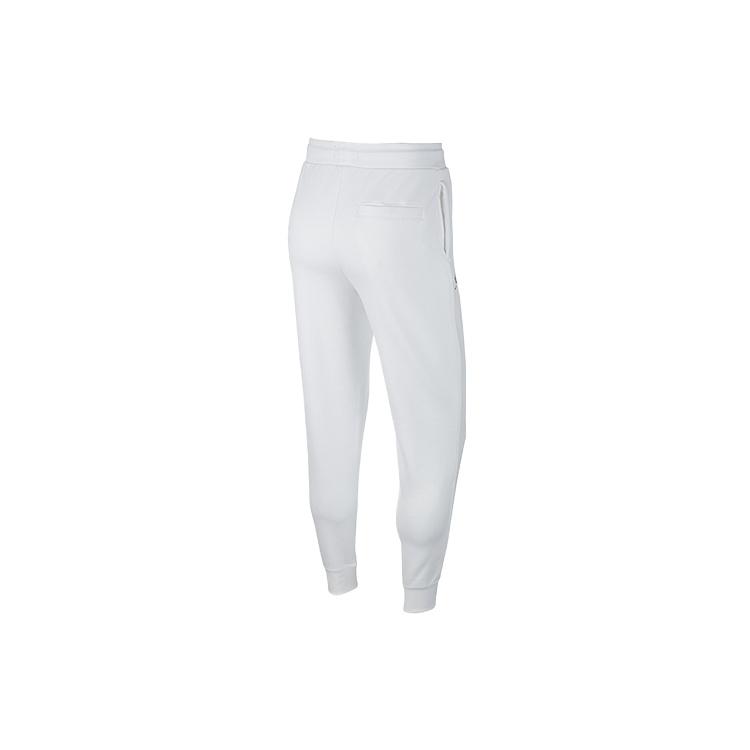 Men's Air Jordan Sportswear Legacy Alphabet Logo Printing Bundle Feet Sports Pants/Trousers/Joggers White BQ0196-100