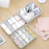 1/10/15 Grid Plastic Underwear Storage Box with Mark Closet Organizer Drawer for Underwear Socks Box Bra Organizer with Cover