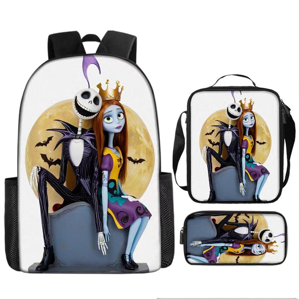 The Nightmare Before Christmas School Bags Men'S And Women'S Backpacks