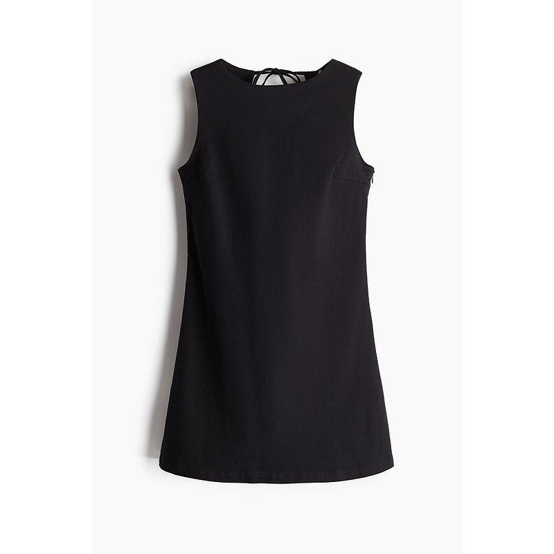 

HM 2025 New Fall Women s Clothing Fashion Casual Open Back Cotton Dress 1270336