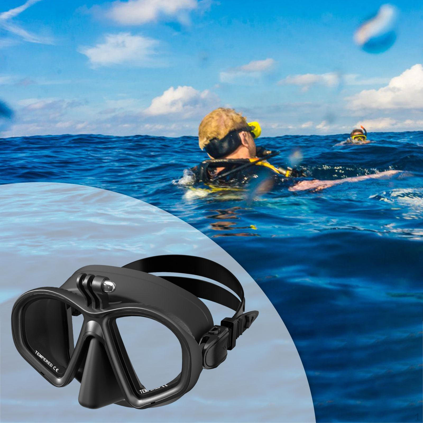 

Регулируемое снаряжение для снорклинга с маской для дайвинга для водных видов спорта Black