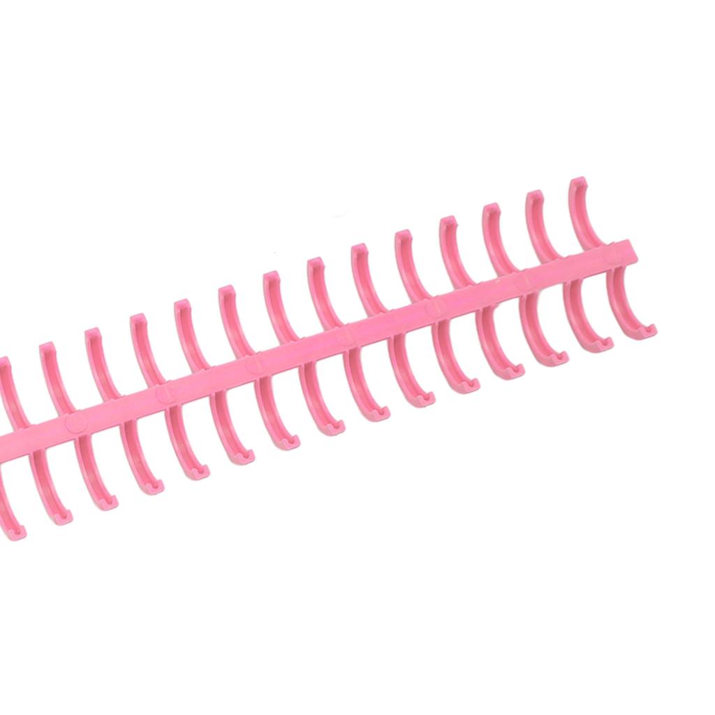 10Pcs Binding Spines Spirals Coils Combs 30 Holes Plastic Strip for Loose Leaf 1Celsius2in Diameter