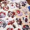RetroStory Vintage Playing Cards Sticker Pack - 16 Sheets, 6 Styles for Journaling and DIY Decorations.