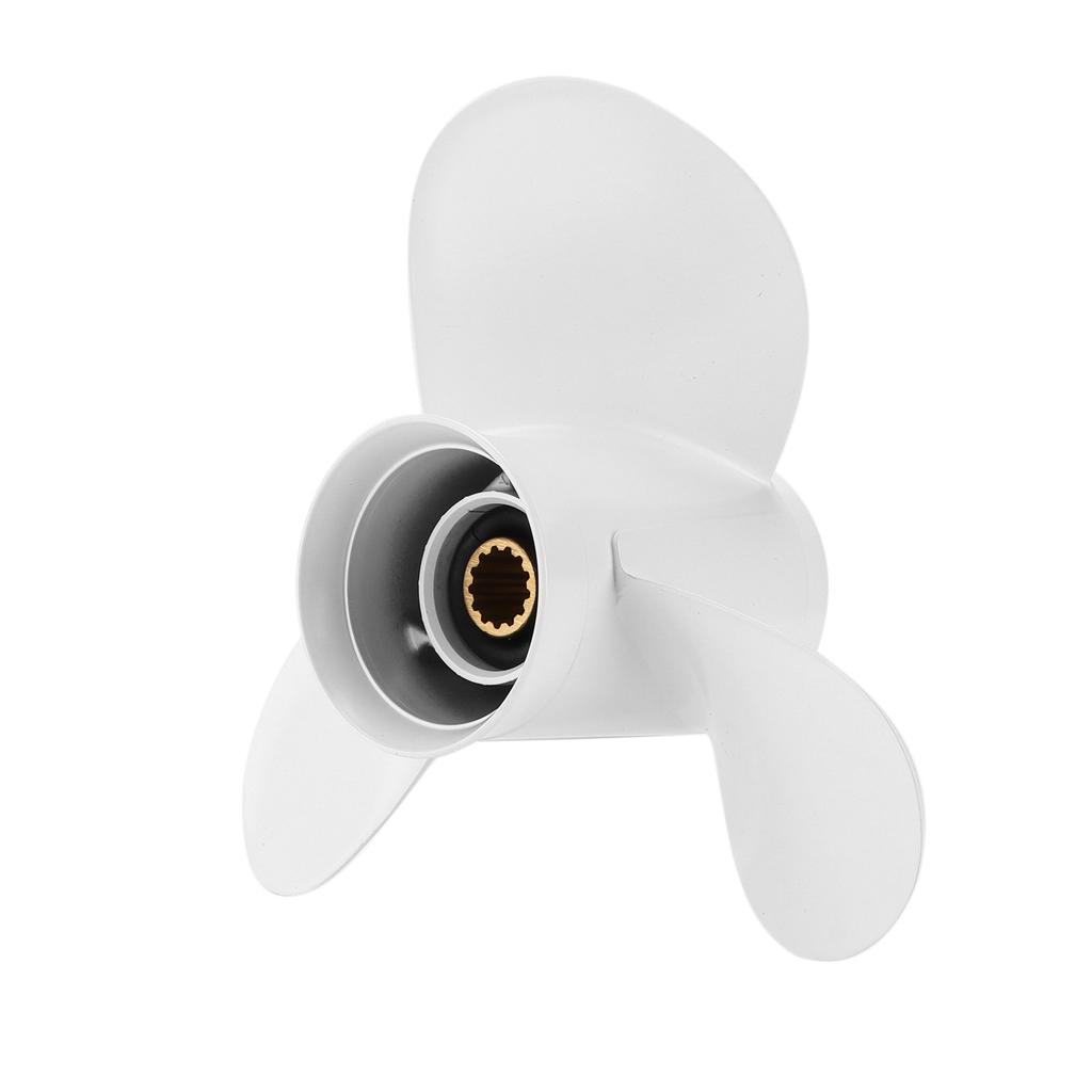 11x15in Outboard Propeller High Thrust 3 Blades 13 Tooth RH Replacement for Yamaha Outboard Engines 25‑60HP