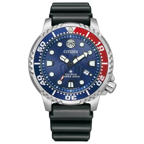 

Citizen Promaster Eco-Drive Dive Watch, Waterproof, Spiderman Model, Solar-Powered, 200m Diver, Navy Blue, Red, Urethane, BN0250-07L, Men s, Black