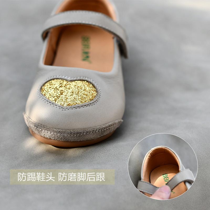 Genuine Leather Children's Shoe Girl Mary Jane Dress Shoes Ballet Flats for Kids Girl Party School Shoes Quality Princess Flats