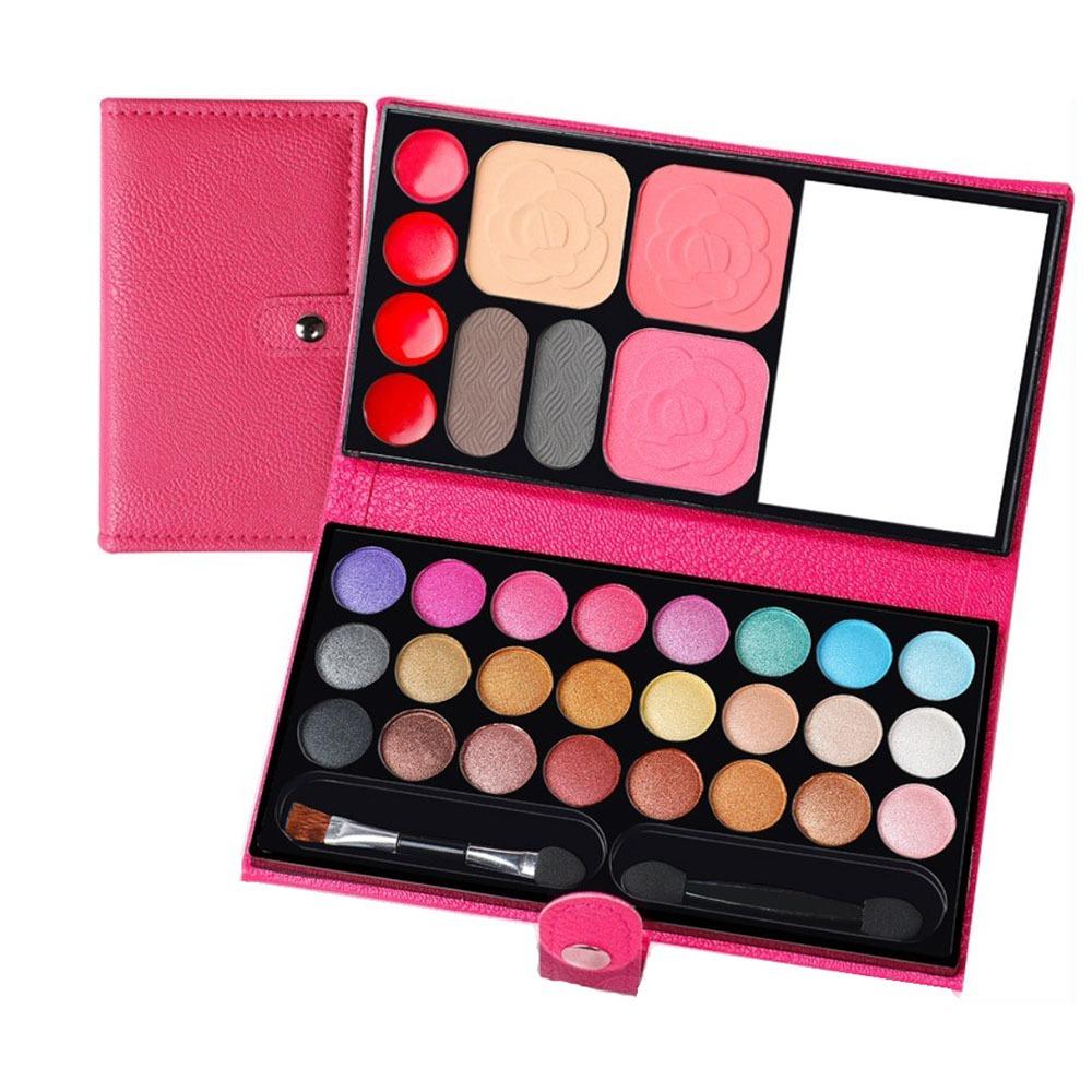 With Mirror Brush Cosmetics Palette Bag 33 Colors Cosmetics Palette For Girls