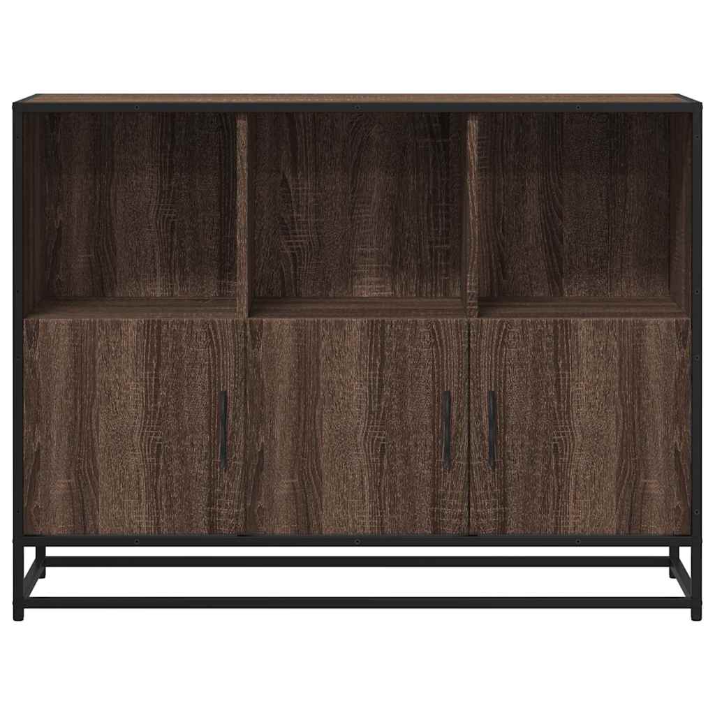Sideboard in Brown Oak Look 100 x 35 x 76 cm Engineered Wood
